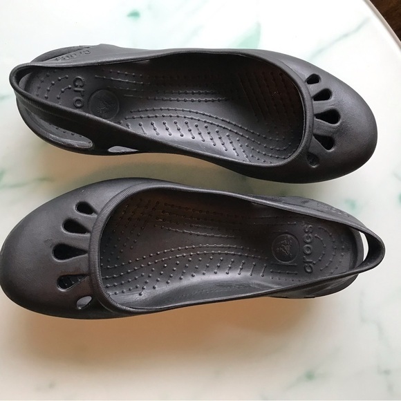 Crocs black sling back Mary Jane style shoes size 9 - Picture 4 of 5